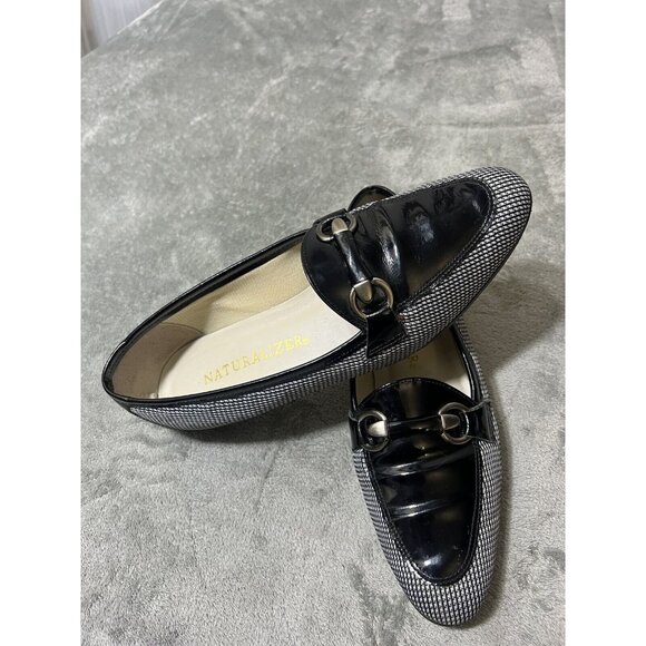 Naturalizer Loafers Horse Bit Slip On Shoes Women Size 8 M Black Patent Leather - Picture 7 of 9